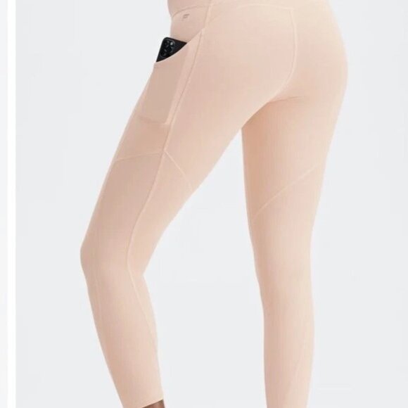 Fabletics Oasis PureLuxe High Waisted Leggings Pink Medium - Picture 2 of 9